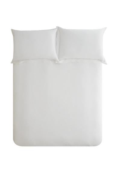 DUVET COVER WITH TWO EMBROIDERED DETAILS - Light green by Zara