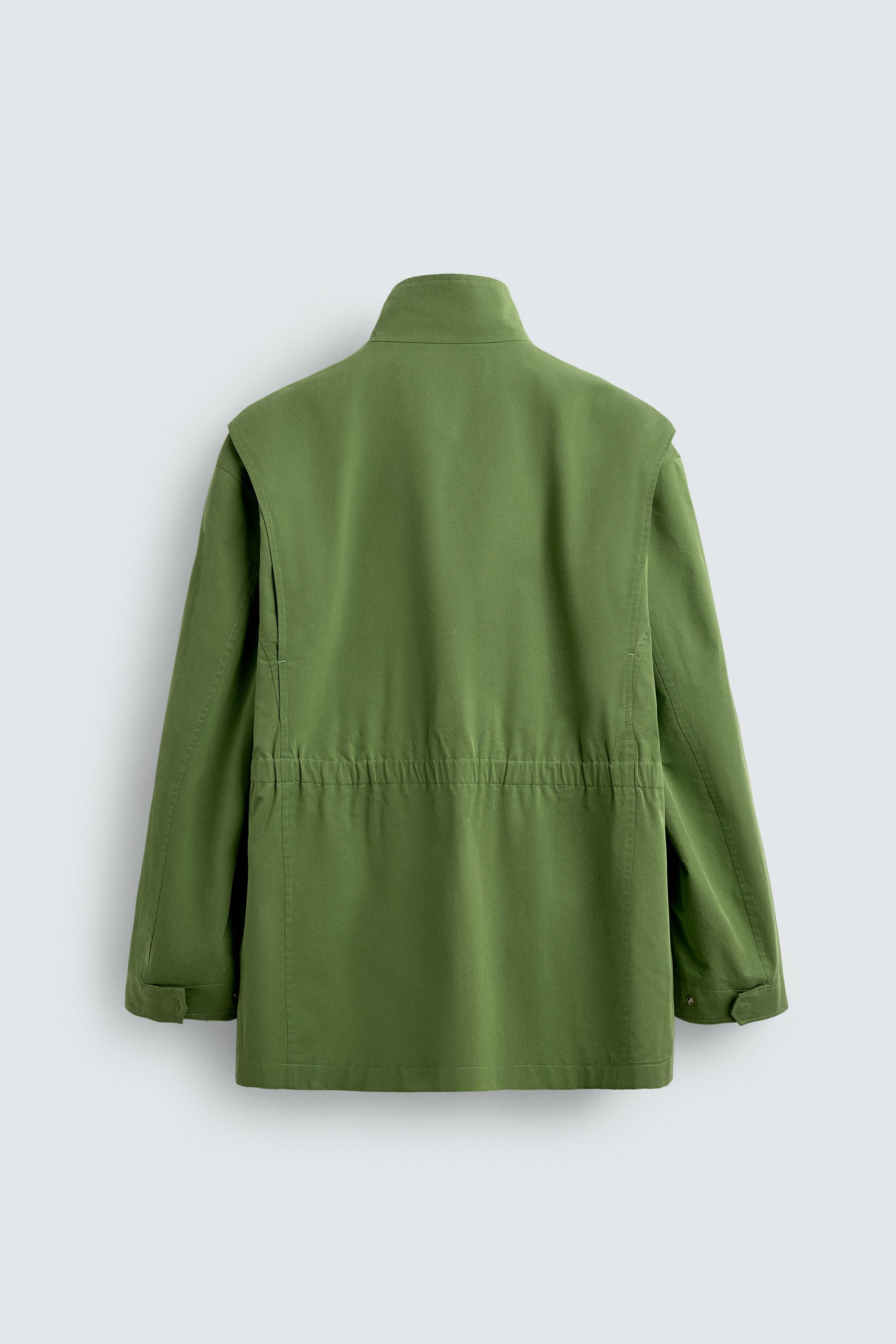 リラックスフィットポケットパーカ - グリーン | ZARA Japan / 日本