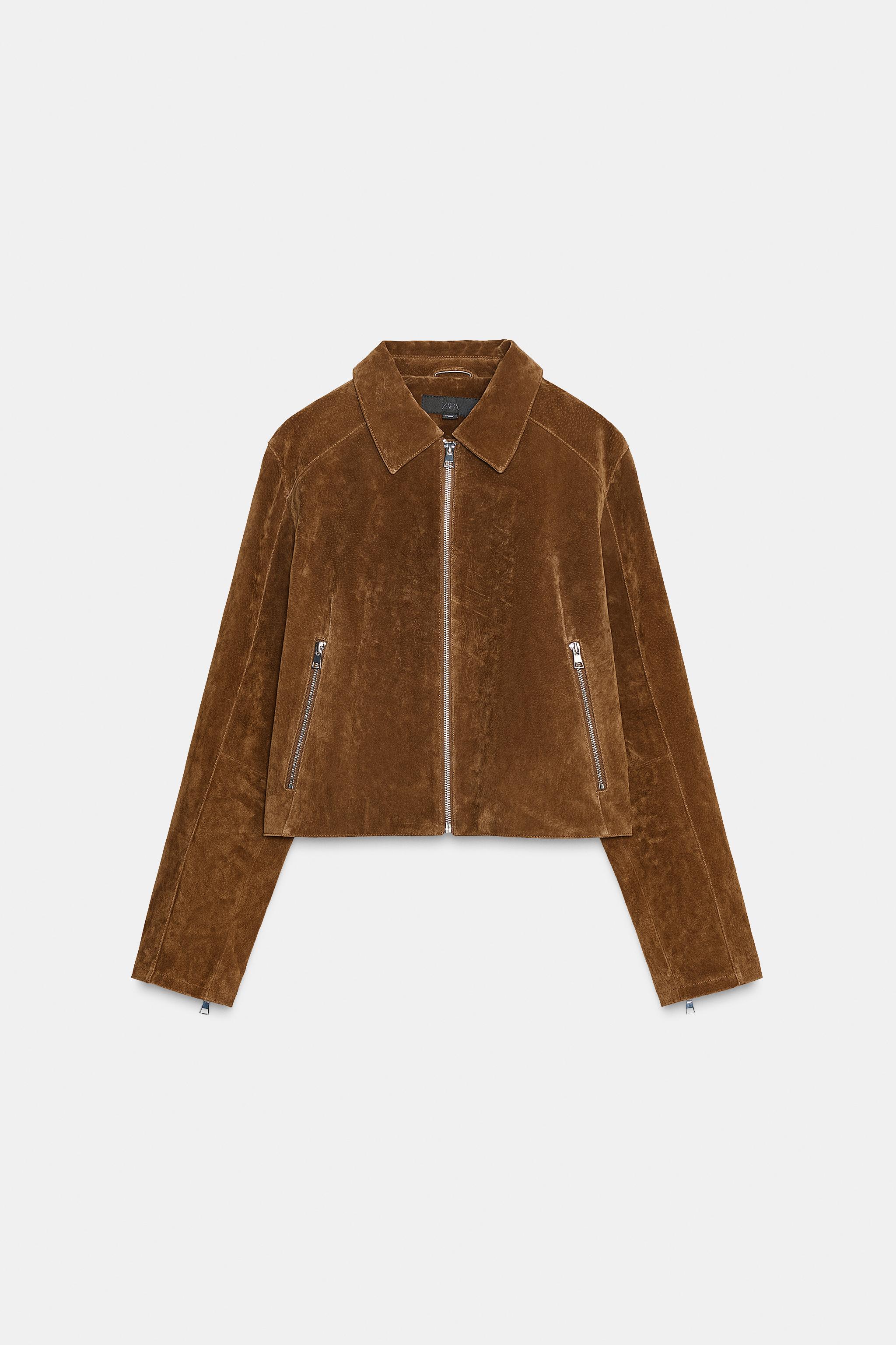 ZARA ショート丈 レザーダウンジャケット ZARA - ZARA フェイクレザーダウンジャケットの通販 by k's shop