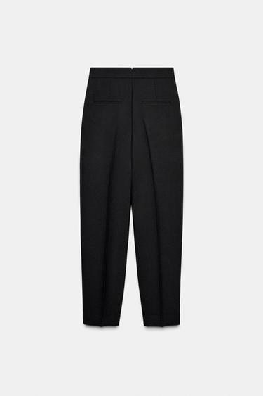 PANTALON À PINCES AVEC LAINE ÉDITION LIMITÉE - Noir de Zara - Image 5