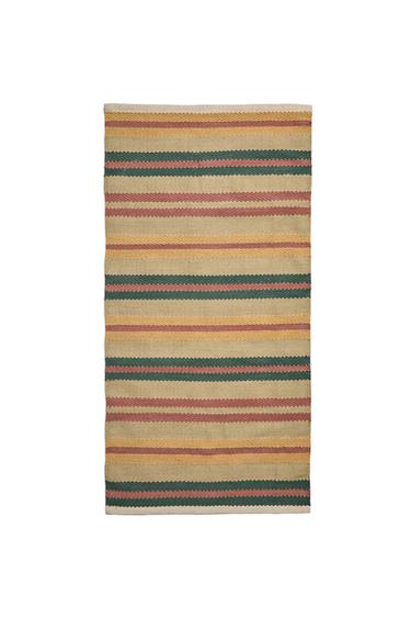 STRIPED RUG - Sea green by Zara