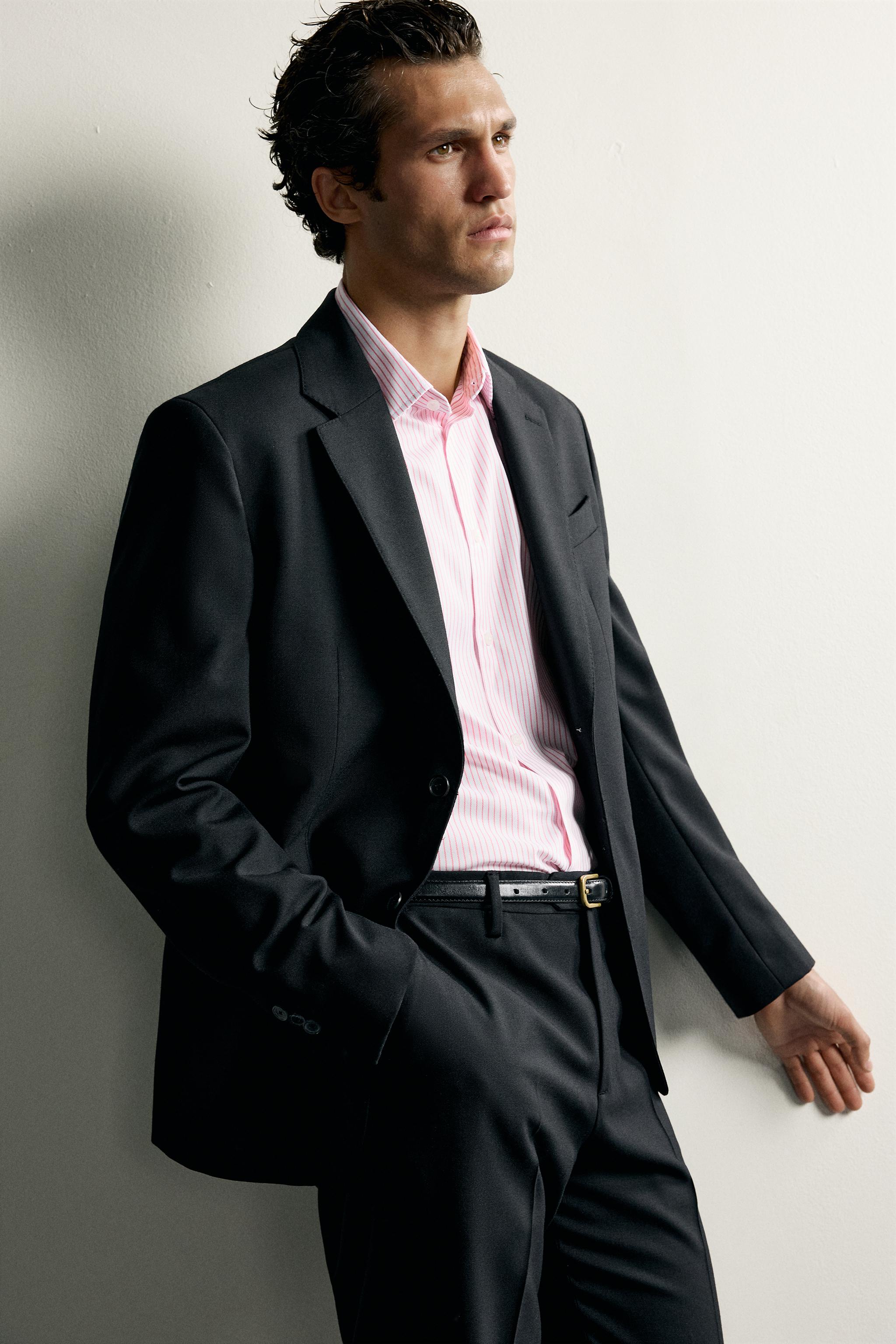 CHEMISE COUPE REGULAR STRUCTURÉE