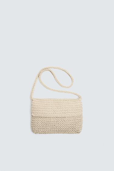 MACRAMÉ CROSSBODY BAG - Ecru White by Zara