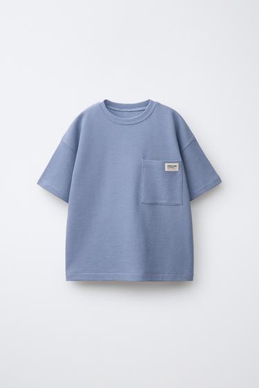6-14 YEARS/ WAFFLE-KNIT LABEL PYJAMAS - Blue by Zara - Image 1