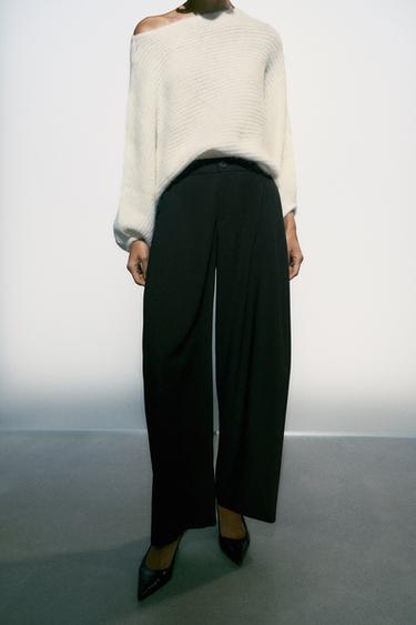 BARREL PLEATED PANTS — Black 2