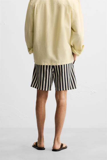 JACQUARD TEXTURED BERMUDA SHORTS - Dark grey by Zara - Image 2
