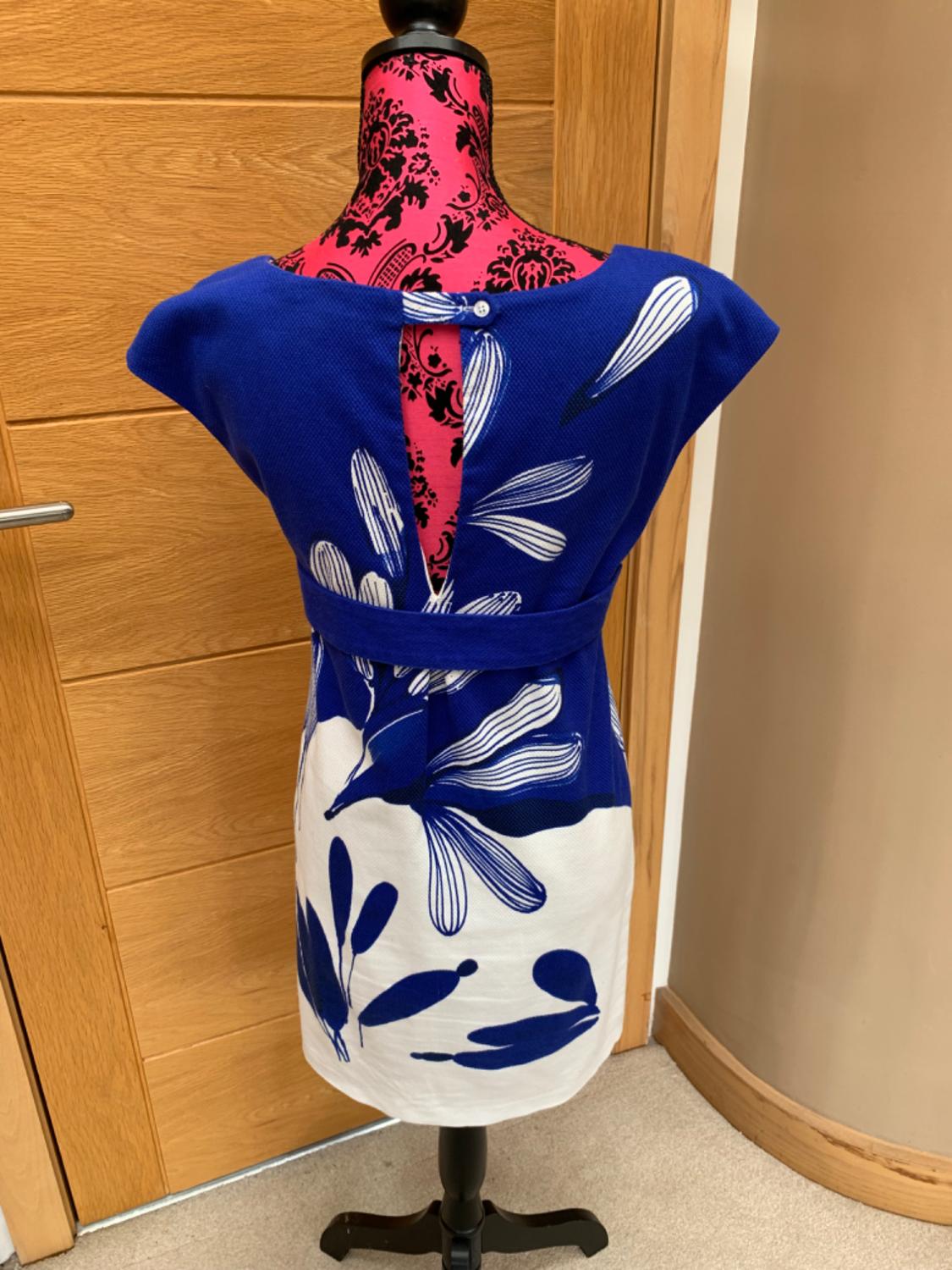 BLUE  WHITE DRESS - Image 2
