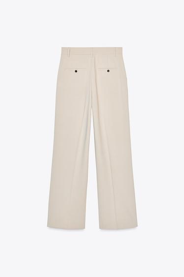PANTALON À PINCES - Beige de Zara - Image 6