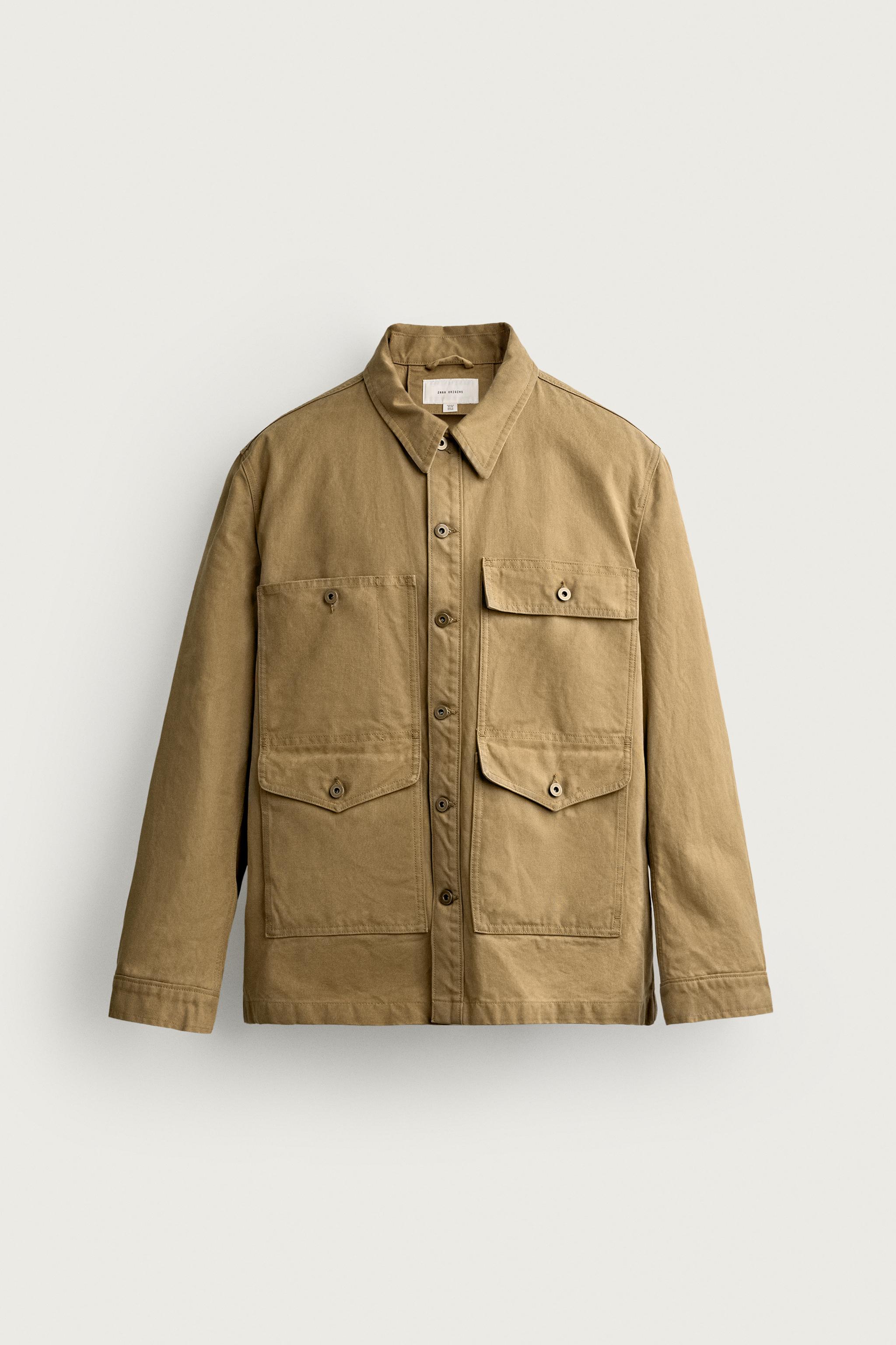 WAXED-EFFECT POCKET JACKET