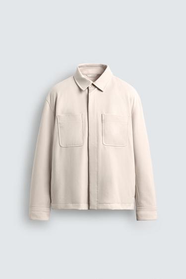 SOFT POCKET OVERSHIRT - Beige by Zara