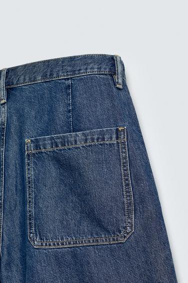 LIGHTWEIGHT DENIM STRAIGHT-LEG BERMUDA SHORTS - Blue by Zara - Image 8