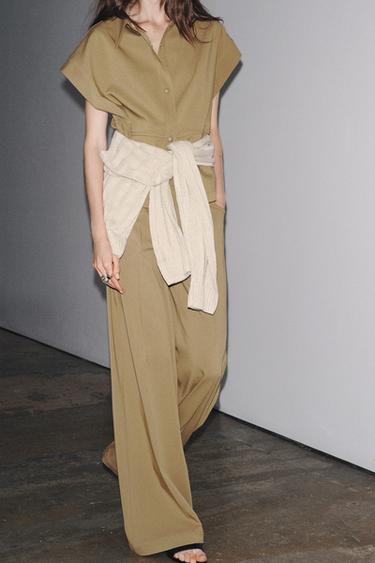 GILET VOLUME ZW COLLECTION - Marron clair de Zara - Image 3