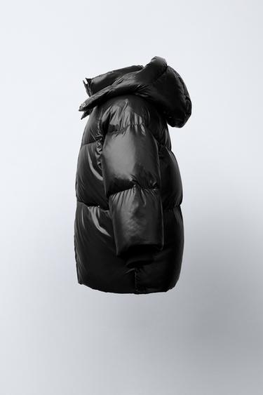DOUDOUNE PLUME ET DUVET DÉPERLANTE ET COUPE-VENT - Noir de Zara - Image 2