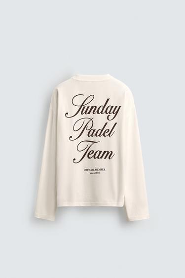 PRINTED SLOGAN T-SHIRT - White by Zara