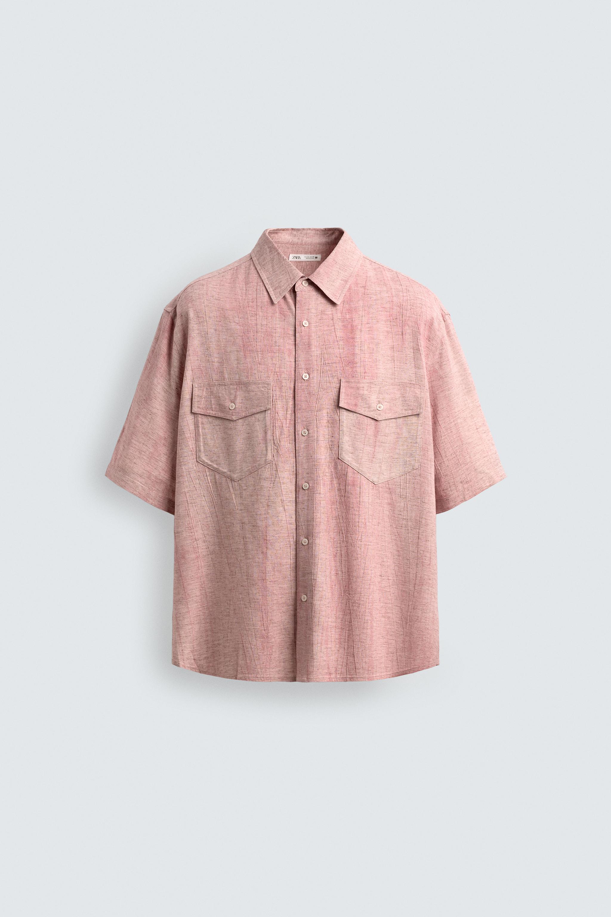 WASHED EFFECT RELAXED FIT SHIRT