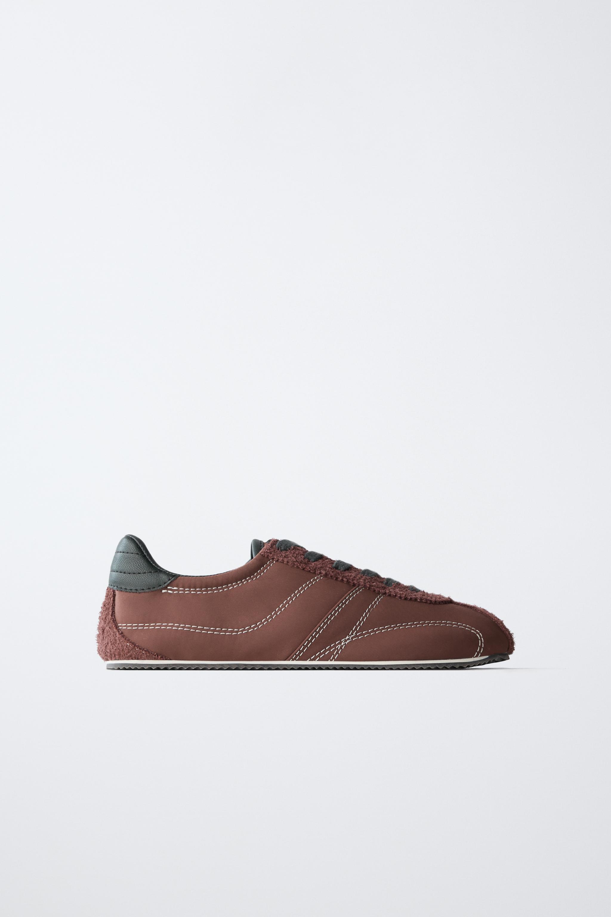 SLIM SOLE SNEAKERS — Maroon