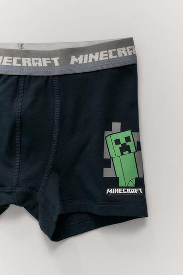 AGES 6-14 / PACK OF TWO MINECRAFT BOXER SHORTS © MOJANG AB. ™ - Blue by Zara