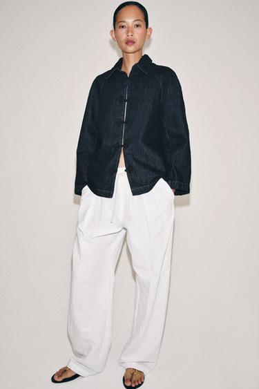 VESTE EN JEAN BRANDENBOURGS ZW COLLECTION - Bleu de Zara