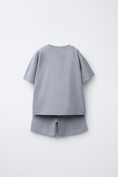 ENSEMBLE DE JOGGING ÉTIQUETTE - Gris clair de Zara - Image 1