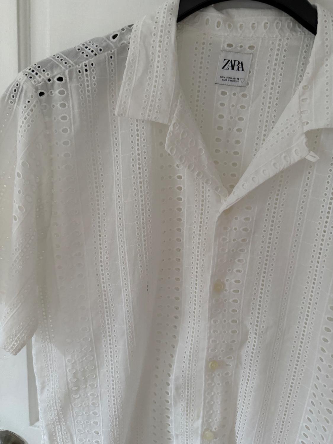 WHITE EMBROIDERED SHIRT - Image 4