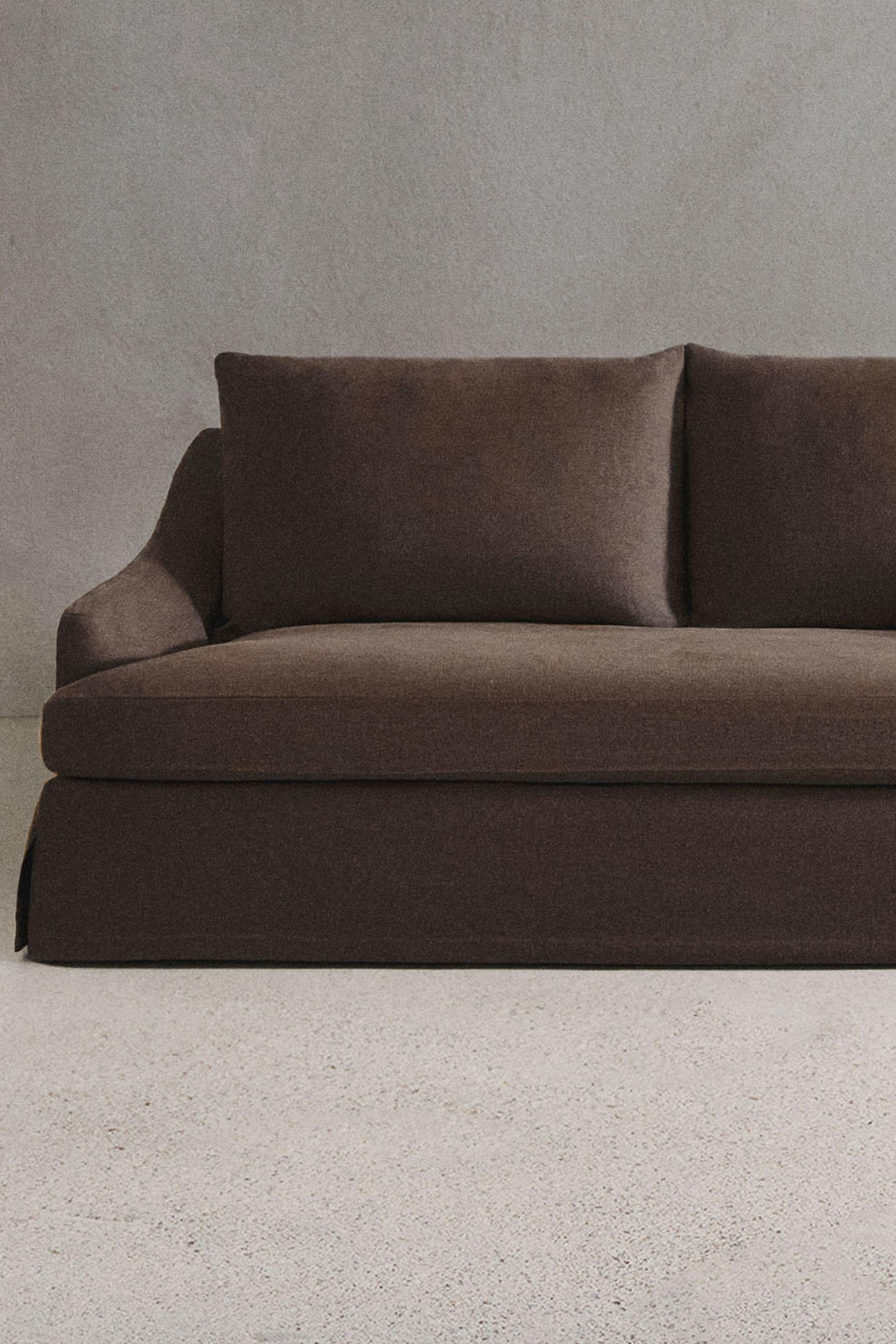 SOFA 01 LINEN COVER — Eggplant