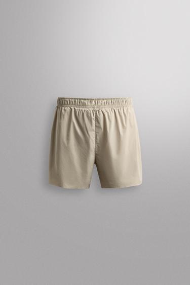 2-IN-1 RUNNING SHORTS - Grey / Beige by Zara