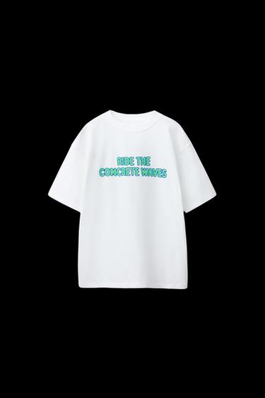 NEON-SKATE-T-SHIRT - Cremefarben von Zara - Bild 0