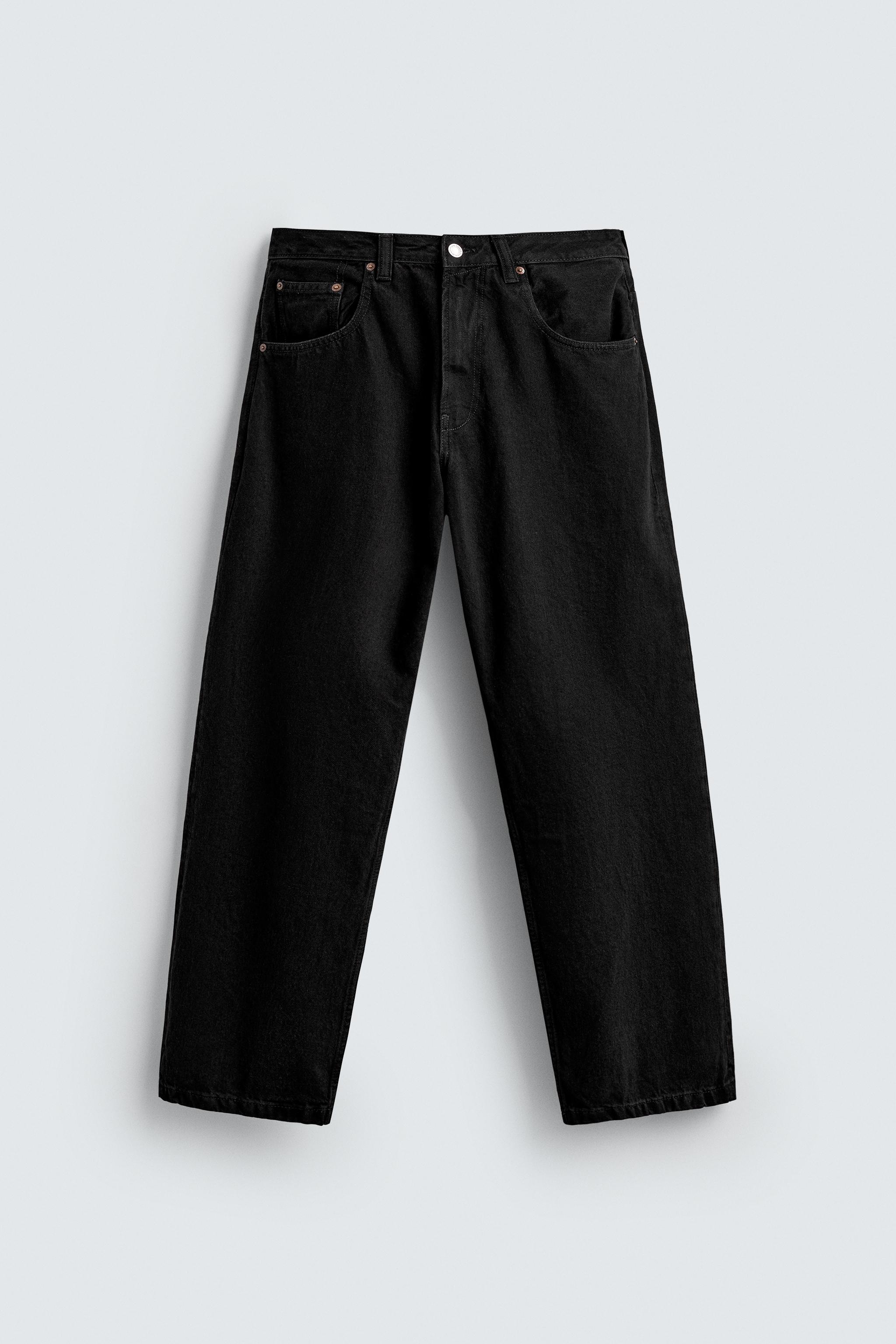 パンツ ZARA Extra Baggy Black 40 ZARA エクストラバギーデニム サイズ40 - メルカリ