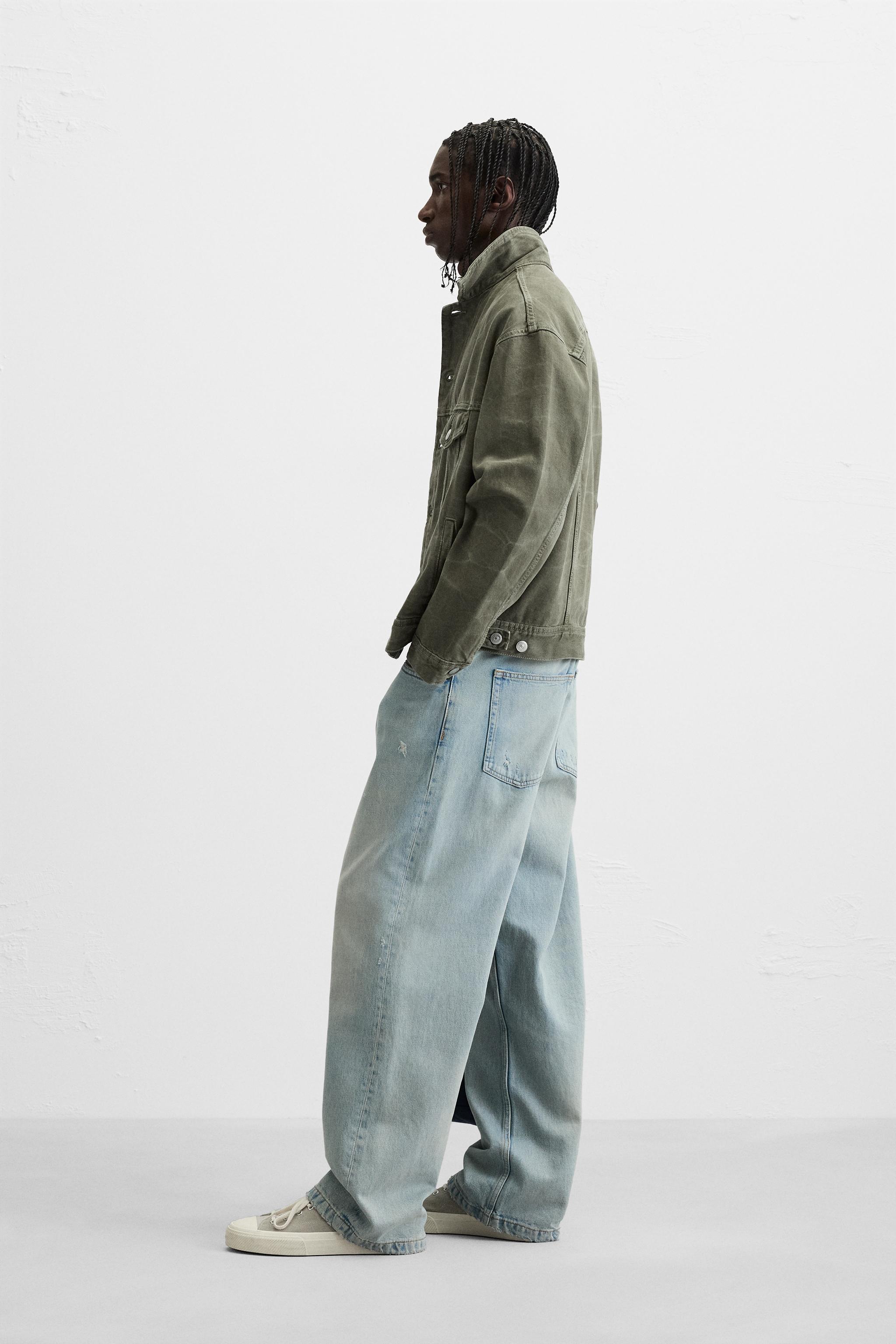グラデーション デニム ジャケット - カーキ | ZARA Japan / 日本