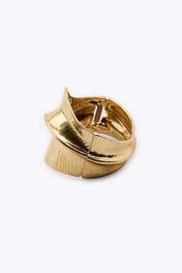 IRREGULAR METAL BRACELET - Golden by Zara - Image 3