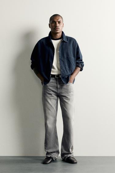 FLARE FIT JEANS - Grey by Zara