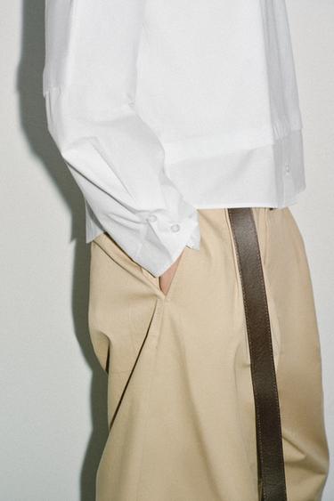 HAUT BIMATIÈRE POPELINE - Blanc de Zara - Image 3