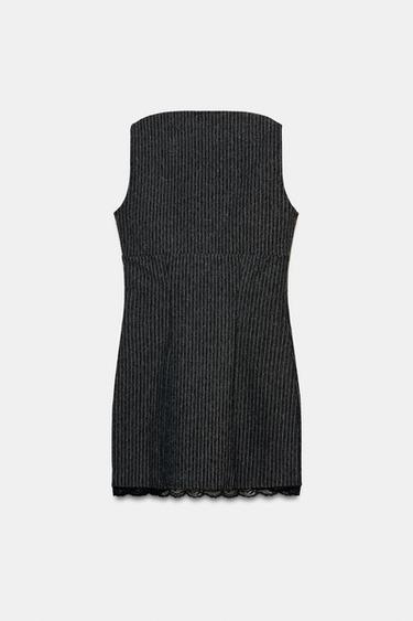 PINSTRIPE SHORT DRESS - striped by Zara