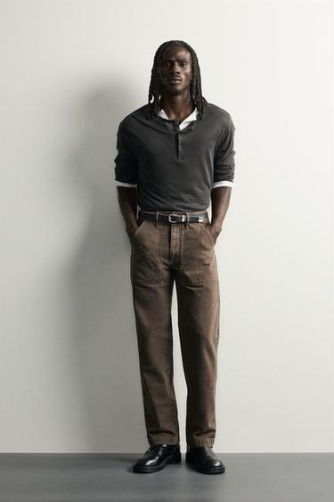 TANAKA NY TYO LTD.© 2026 STRAIGHT FIT POCKET JEANS - Brown by Zara