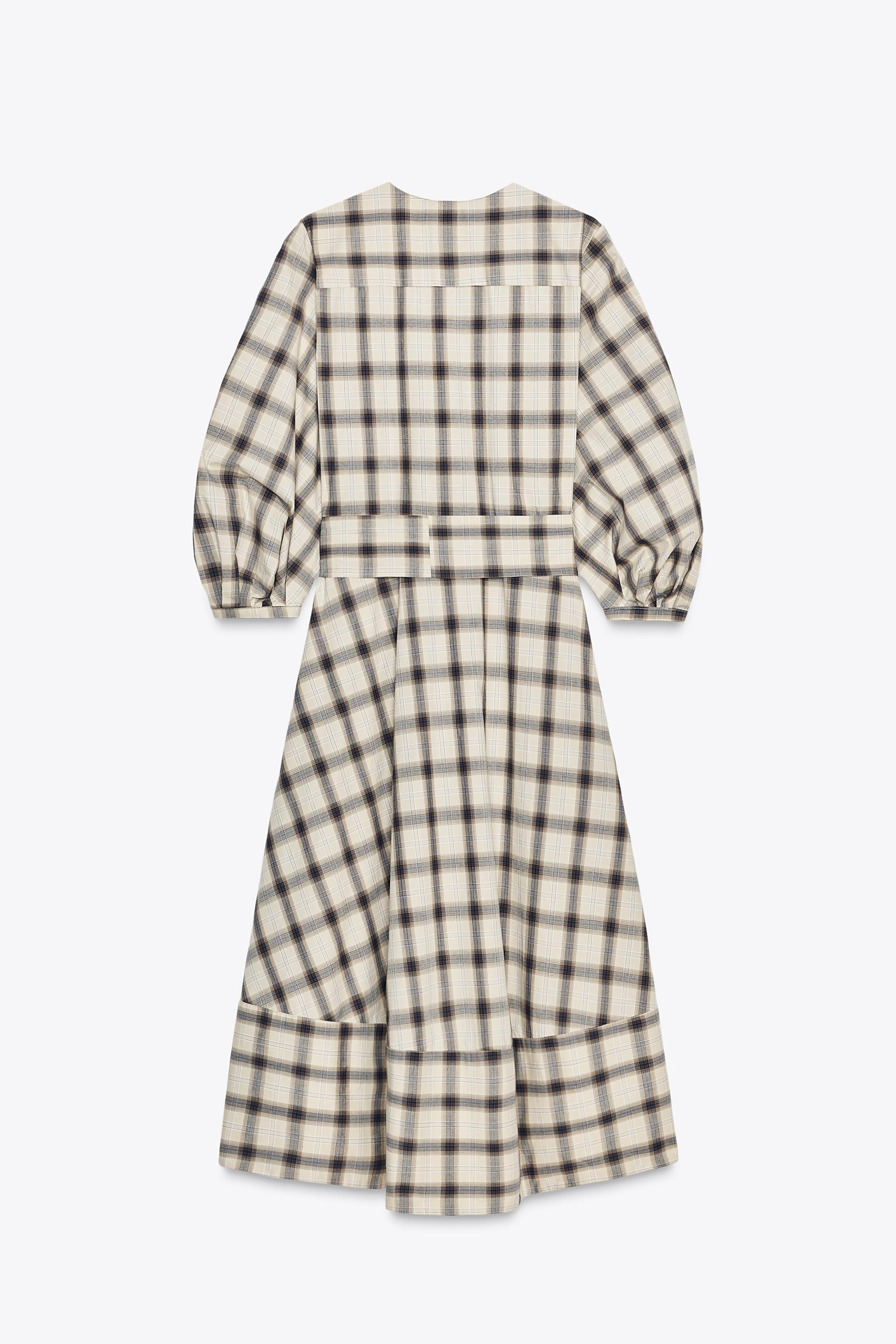 シェリエ　flocky check long shirt dress シェリエshellerflocky check long shirt dress シェリエ