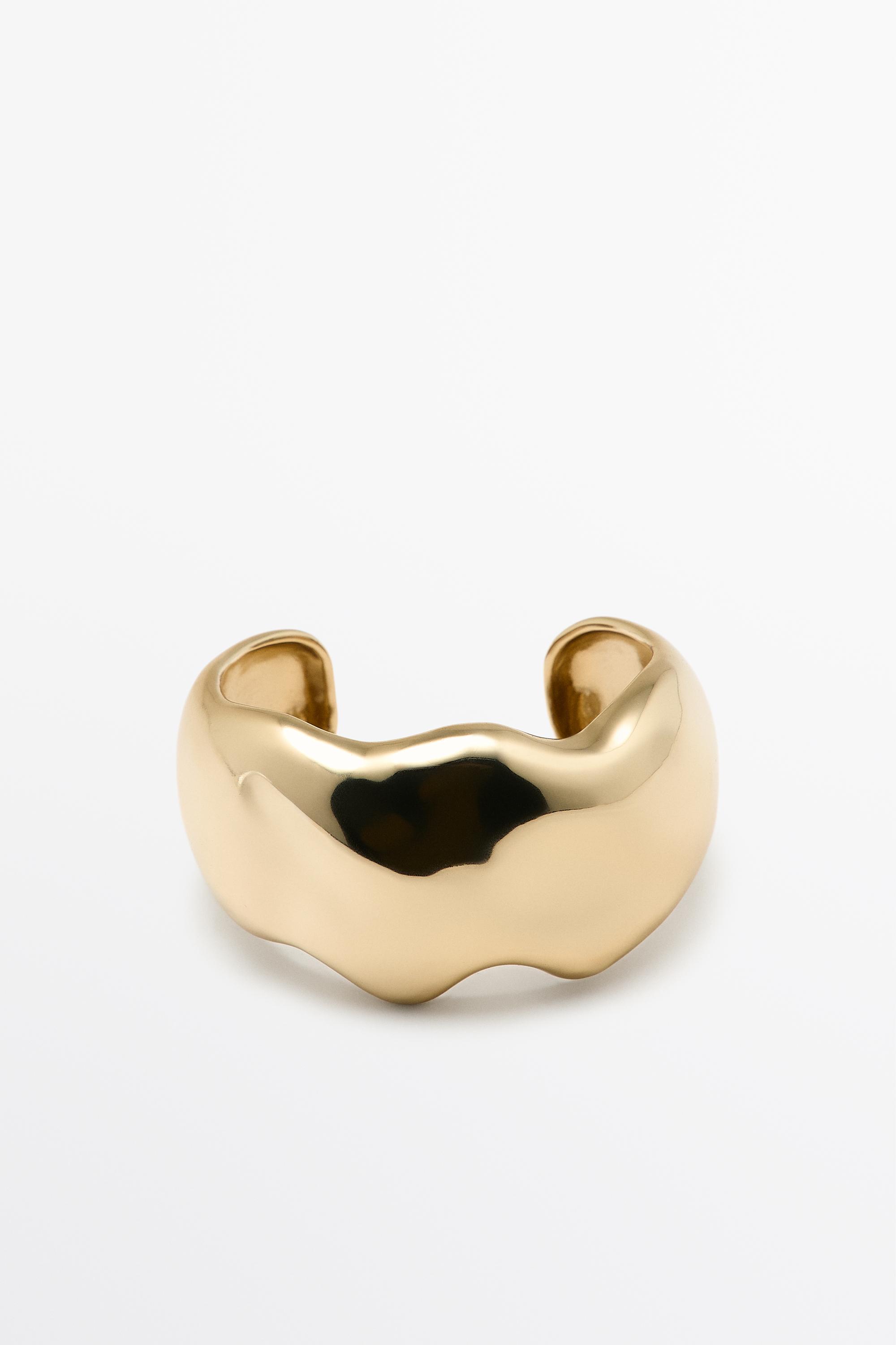 Cloud wide bracelet — Golden
