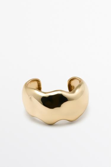 Bracelet large nuage - Doré de Zara