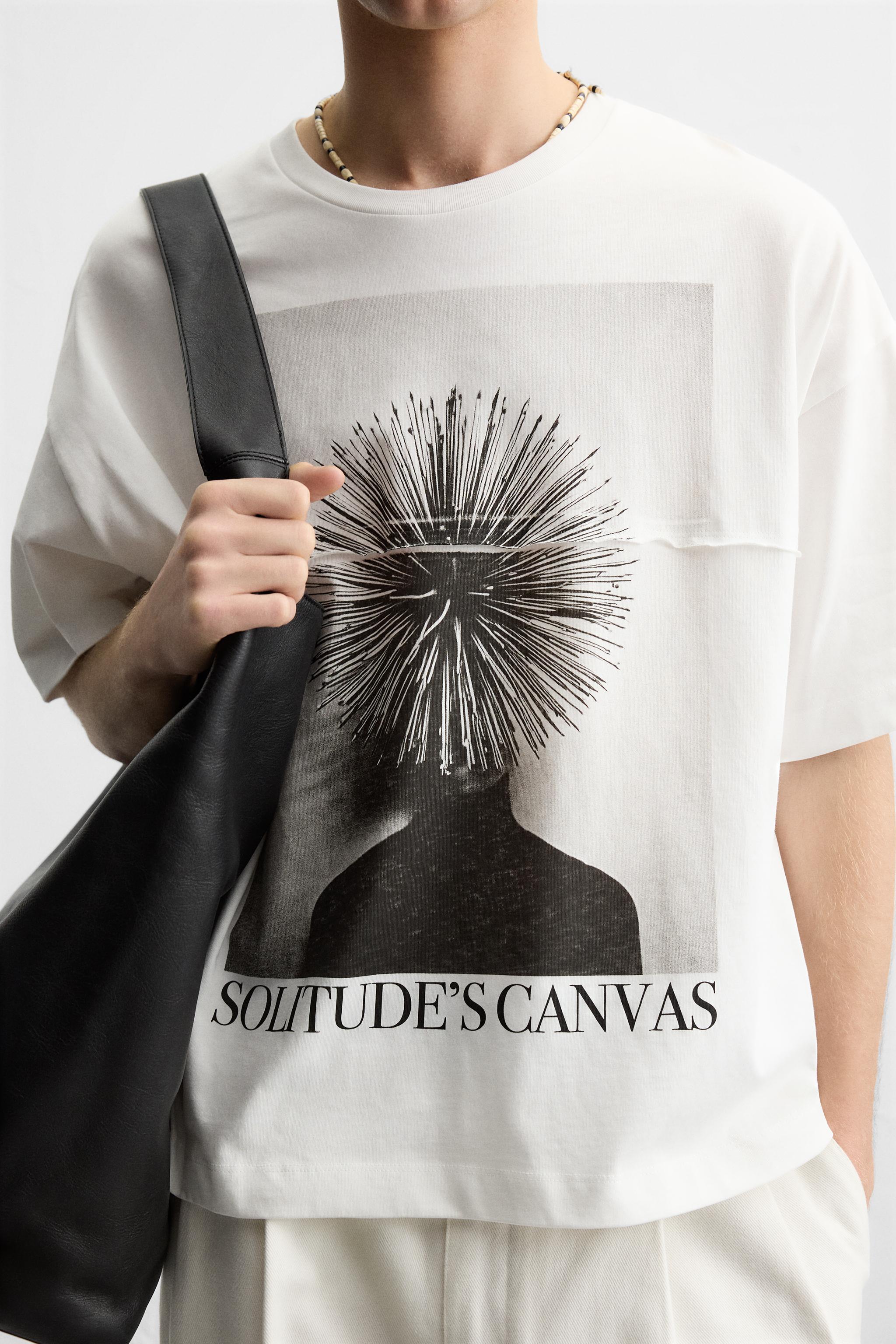 フォトプリント Tシャツ - ホワイト | ZARA Japan / 日本