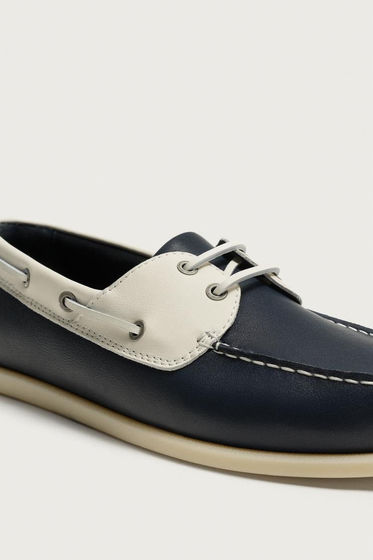 ZAPATOS DE CUBIERTA DE CUERO 3