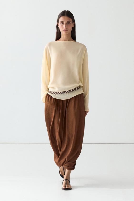 Flowing puff midi skirt from Zara - $200