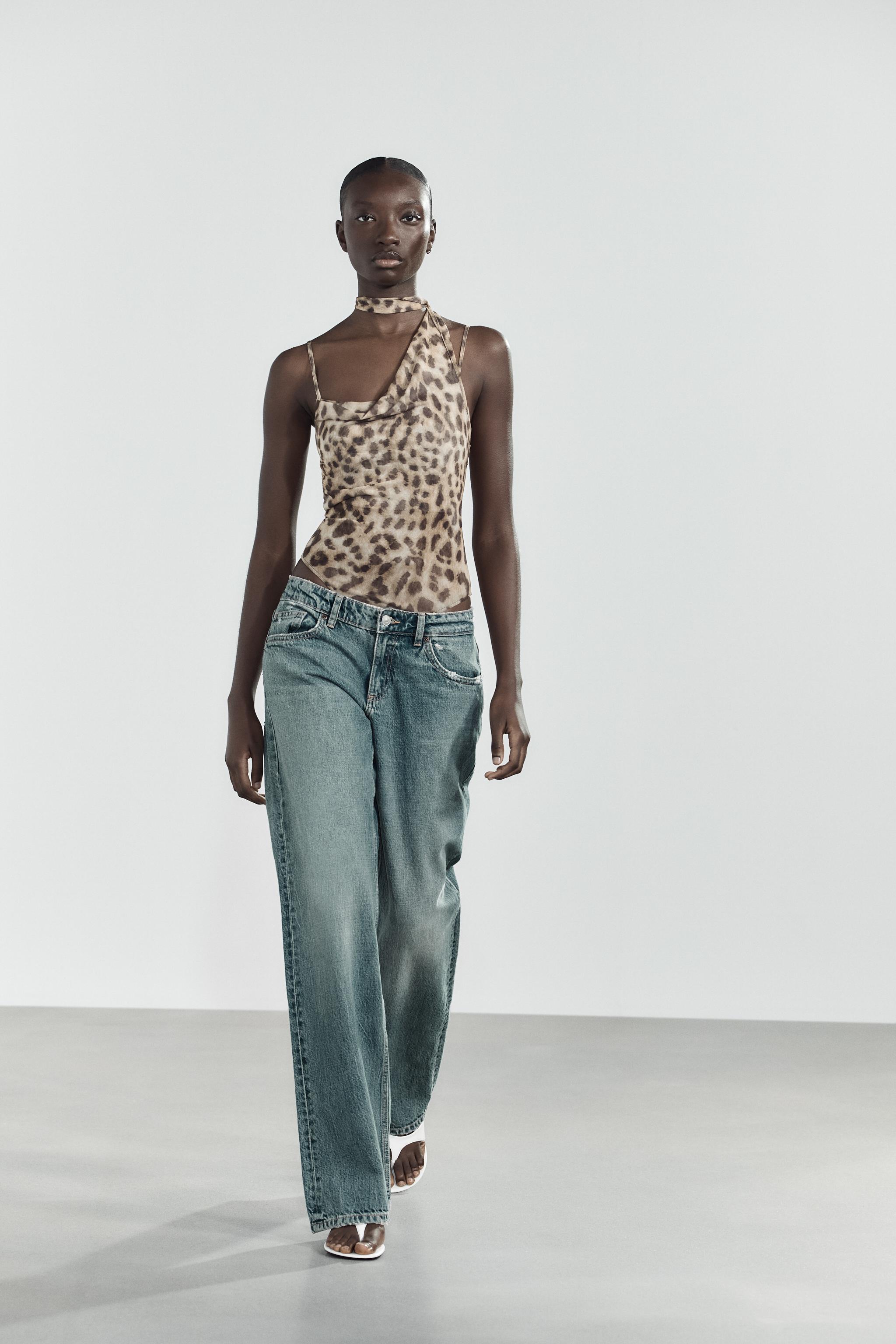 RHINESTONE TULLE TOP - Black | ZARA United States