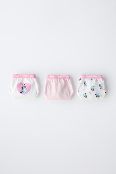 2-6 ANOS/ PACK TRÊS CALCINHAS BLUEY © LUDO STUDIO - Rosa da Zara