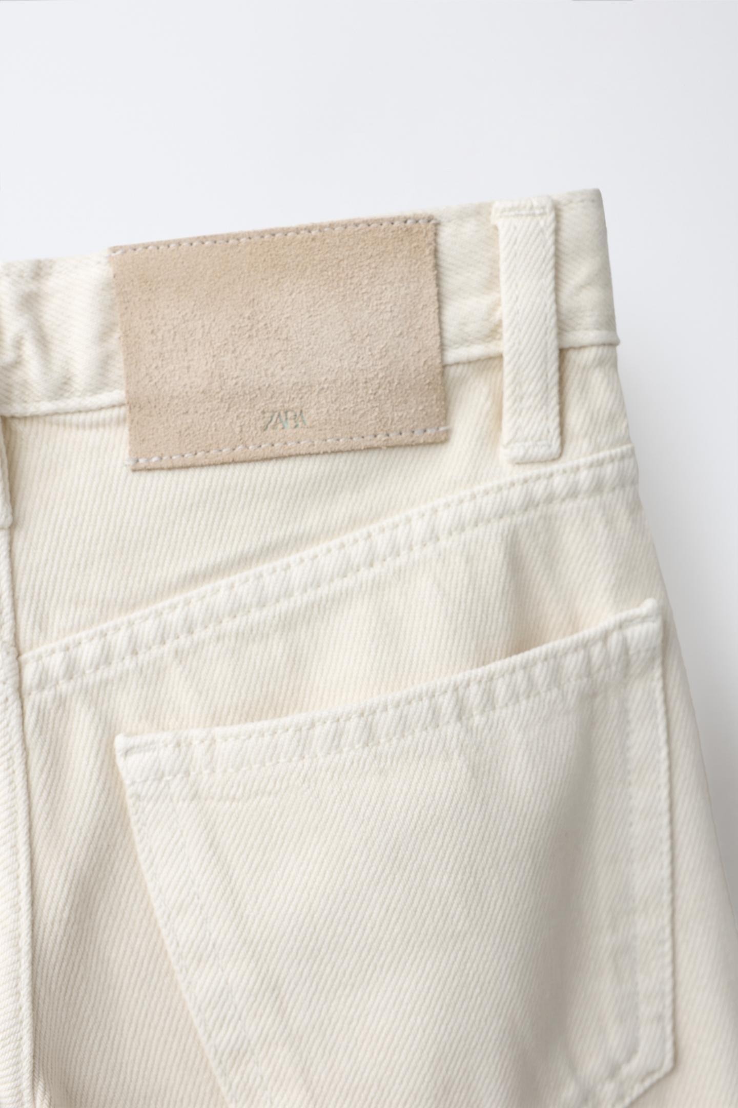 Детские джинсы Zara Wide Leg, цвет: Экрю — фото 4