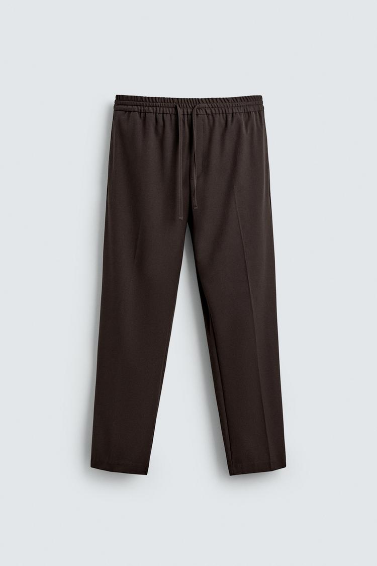 ZARA COMFORT FIT JOGGER WAIST TROUSERS