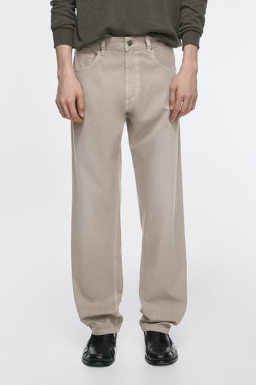 Zara Relaxed-fit jeans - Light green