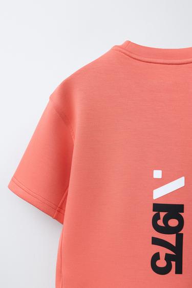 T-SHIRT SPORT AVEC MODAL - Corail de Zara - Image 3