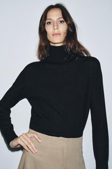 JERSEY 100% LANA EXTRA SUAVE - Negro de Zara