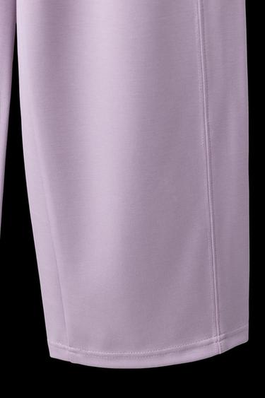 WIDE-LEG TROUSERS WITH MODAL - Mauve by Zara