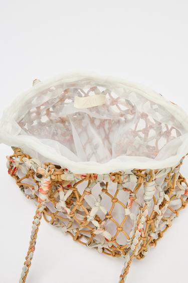 SAC TRESSÉ TISSÉ - Jaune de Zara - Image 6