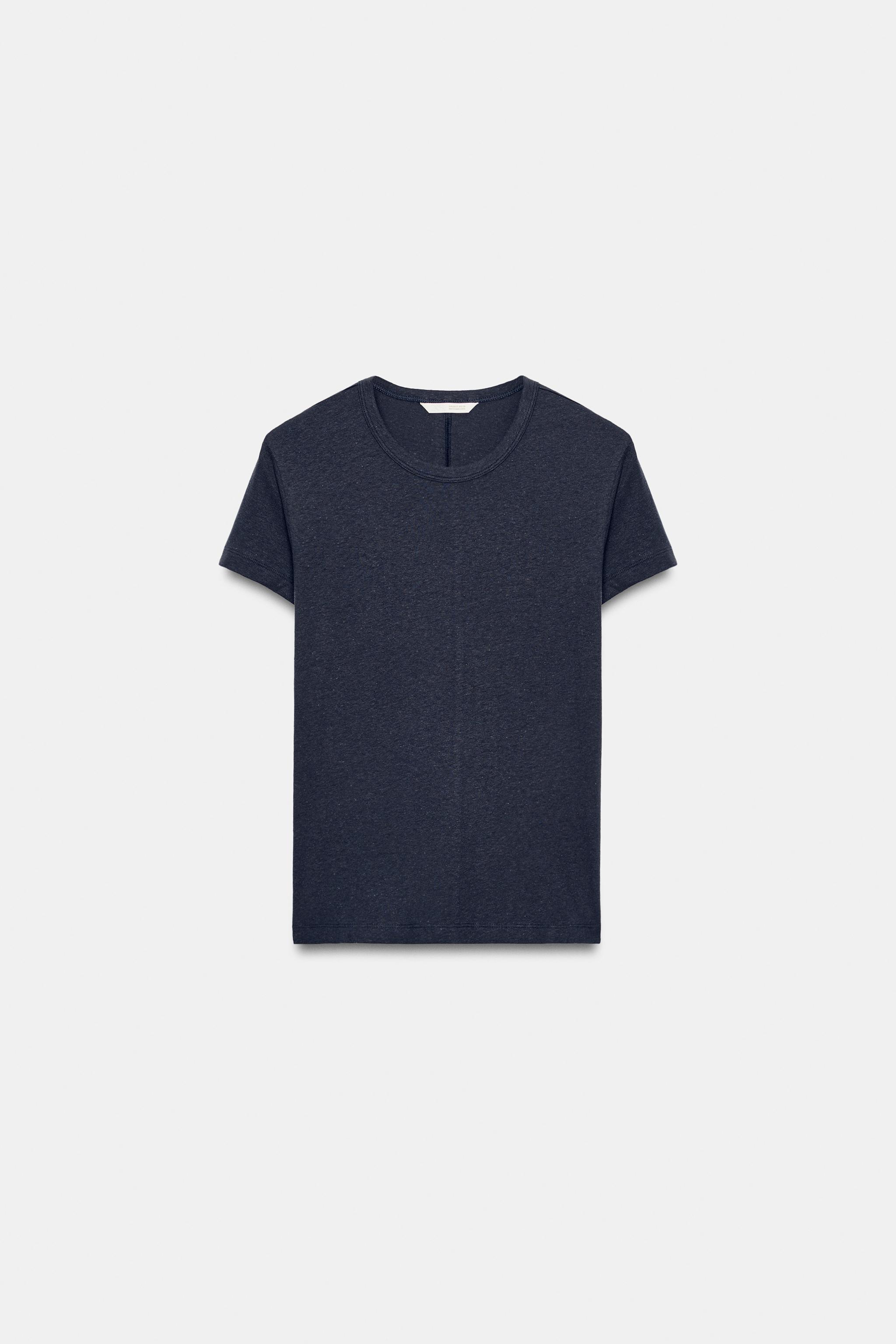 T-SHIRT EN COTON À MANCHES COURTES